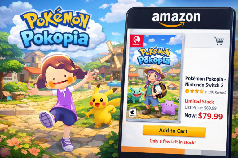 Pokémon Pokopia precio Amazon aumenta por escasez del juego
